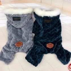 Winter Dog Clothes: Thicken Warm Fleece Puppy Coat for Small Dogs