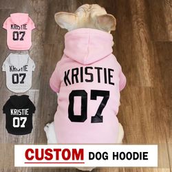Custom Dog Hoodies & Pet Name Clothing for Small, Medium & Large Dogs