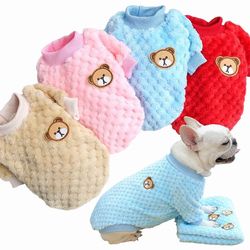 Warm Flannel Vest for Small-Medium Dogs: Cozy Winter Clothing