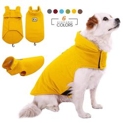 Warm Fleece Dog Jacket | Reflective Winter Pet Clothes for Small & Large Dogs