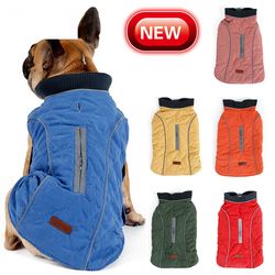 Quilted Dog Coat: High-Quality Pet Warm Jacket for Big Dogs
