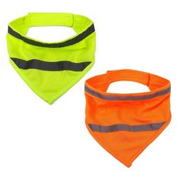Reflective Dog Bandanas: Bright Polyester Scarf for Pets