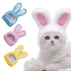 Funny Cat Headgear: Cute Rabbit Ears Cap for Cats