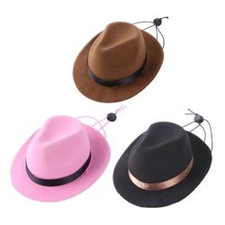 Adjustable Pet Dog Cowboy Hat: Funny Headgear for Cats & Dogs