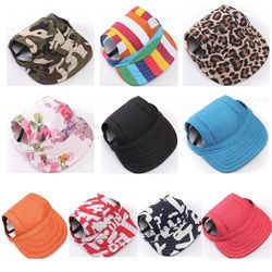 Small Pet Dog Summer Canvas Cap for Outdoor Hiking