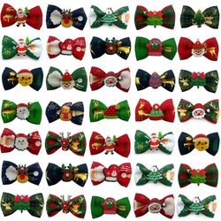 Christmas Small Dog Hair Accessories: Pet Hair Bows for Puppy