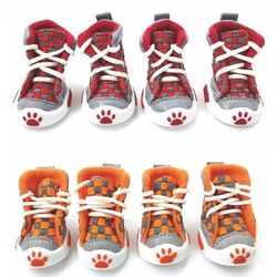 Football Style Dog Shoes - Small Pet Boots in 4 Colors