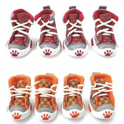 football style dog shoes - small pet boots in 4 colors