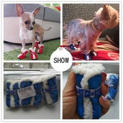 Waterproof Winter Pet Dog Shoes: Anti-slip Snow Boots for Small Dogs