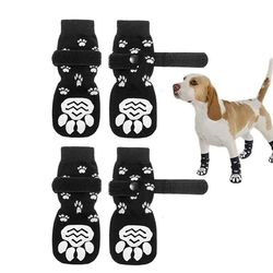 Adjustable Double-Sided Anti - Slip Dog Socks for Small to Large Dogs