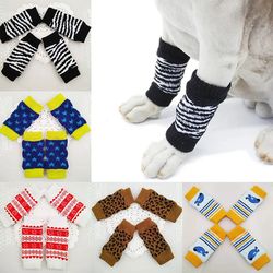 Keep Your Pet's Legs Clean - 4 Dog Booties Socks for Winter Warmth