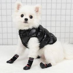 Waterproof Dog Shoes, Knitted Warm Socks for Small to Medium Pets - Non-slip Rain & Snow Boots
