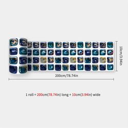 bathroom wall stickers: waterproof peel & stick art for kitchen, office