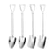 HSGc4pcsSetStainlessSteelShovelPointSpoonsCoffeeTeaSpoonIceCreamDessertTipScoopsCutle
