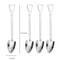 Ce4t4pcsSetStainlessSteelShovelPointSpoonsCoffeeTeaSpoonIceCreamDessertTipScoopsCutle