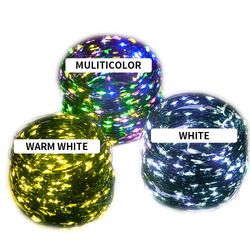 100m Led String Lights Fairy Green Wire For Christmas, New Year, Wedding Decoration - Outdoor Tree Garland Party Lights