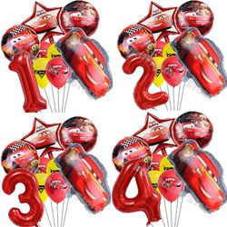 Disney Cars Lightning McQueen 32" Number Balloon Set for Baby Shower & Birthday Party Decorations - Kids Toy Gifts Air G