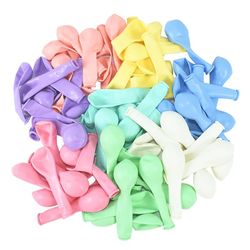 30/60pcs 5-inch macaron latex balloons: pastel candy balloon decor for christmas, wedding, birthday, baby shower | air g
