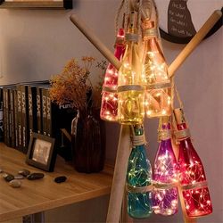 6pcs Bottle Light LED String Fairy Christmas Garland for Bar Wedding Party Decoration