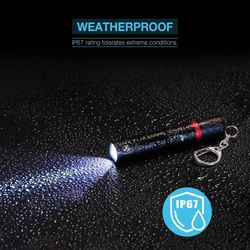 ultra small led flashlight with premium xpe lamp beads - ip67 waterproof pen light for emergency, camping, outdoor use