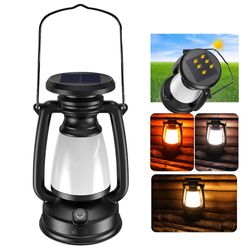 USB Rechargeable Camping Lantern: Portable Tent Light with Stepless Dimming, Solar Charging - 3000-5000K