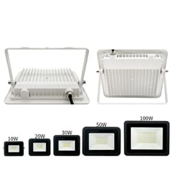 led floodlight: waterproof ip68 outdoor wall garden spotlight - 10w 20w 30w 50w 100w flood light reflector foco lamp 220