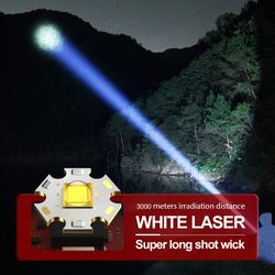high power lep flashlight: usb charging, long range beam, 26650 lithium battery | outdoor telescopic zoom torch - super