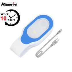 Soft Silicone USB Charging Safety Lamp Strap for Running, Outdoor Activities, and More - White Warm Light for Hiking, Ca