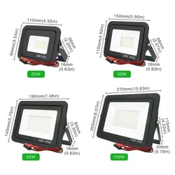 20w 30w 50w 100w dc12v led flood light outdoor spotlight ip66 waterproof portable 12v lights