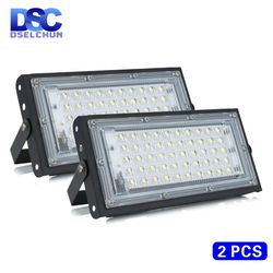 2pcs/lot 50W LED Flood Light AC 220V 230V 240V | IP65 Waterproof Outdoor Spotlight