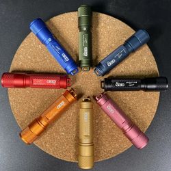 skilhunt e3a 100 lumens aaa keychain led flashlight: mini pocket torch for outdoor camping, hiking, fishing