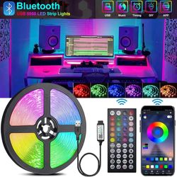 30M WiFi Bluetooth LED Strip Lights | RGB Ice String Lights | USB Plug | Gaming Room Adhesive Tape Band
