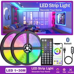rgb led strip lights: usb powered, wifi & bluetooth enabled for bedroom decor - 5050 5m/10m/15m tv backlight, ideal for