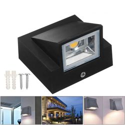 IP65 Waterproof 5W/10W LED Wall Lamp: Modern Aluminum Surface Mounted Cube Light for Indoor & Outdoor Use - AC110V-/220V