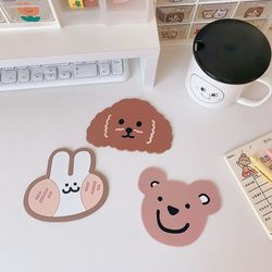 Cute Cartoon Waterproof Table Placemat: Non-Slip Heat Insulation for Kitchen Tableware