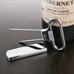 Metal Two-Prong Cork Puller: Portable Wine Opener for Old Red Wine & Champagne - Home, Hotel, Bar Tools