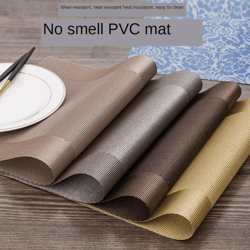PVC Washable Placemats: Non-slip Dining Table Mats with Kitchen Accessories