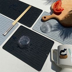 Silicone Dish Drying Mat: Heat Resistant, Durable, Dishwasher Safe