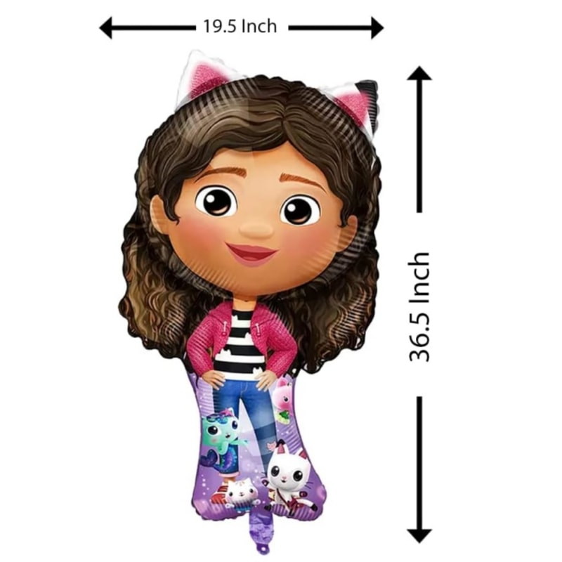 uwnAGabbyDollhouseCatsBirthdayDecorationBalloonsGabbysDollAluminumFoilHeliumBalloonBaby