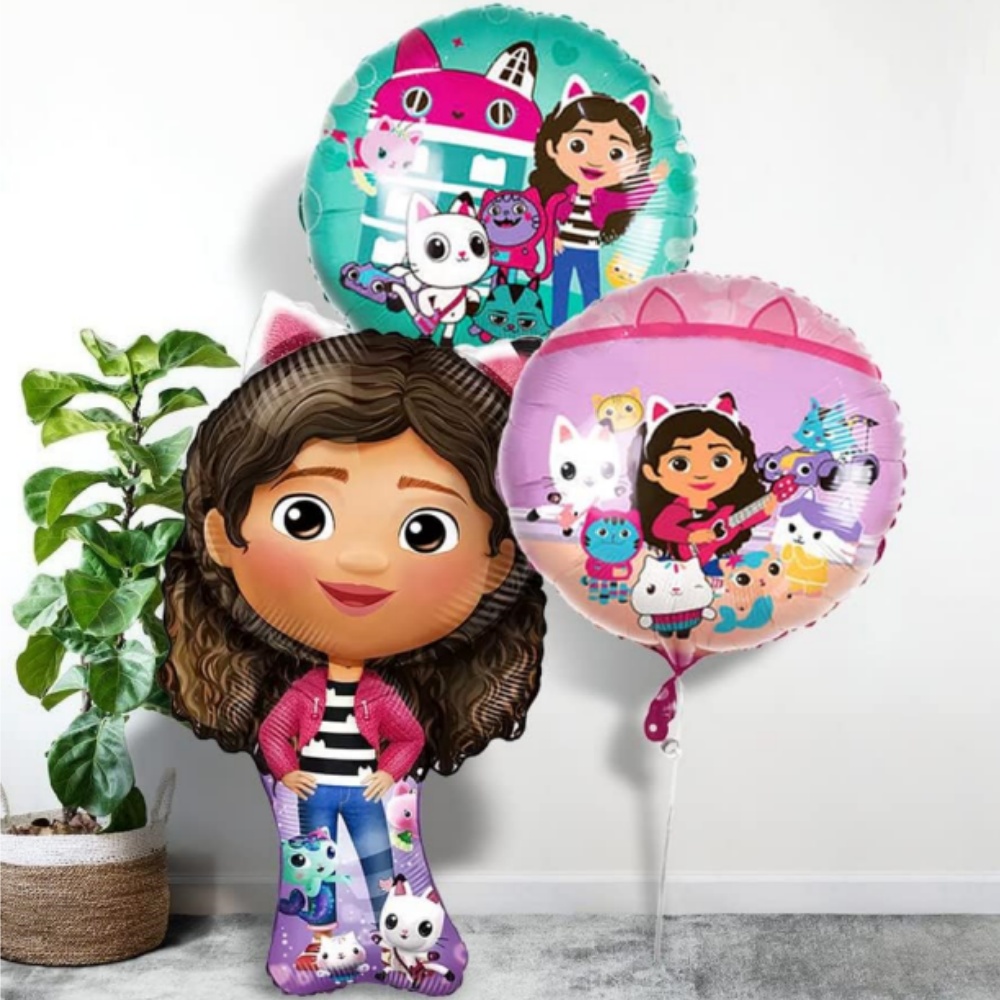 E9B6GabbyDollhouseCatsBirthdayDecorationBalloonsGabbysDollAluminumFoilHeliumBalloonBaby
