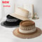 Women Summer Straw Beach Hat Fashionable UV Protection Panama Cap