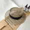 Women Summer Straw Beach Hat Fashionable UV Protection Panama Cap