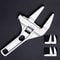 Black Adjustable Bathroom Wrench SpaceSaving MultiFunctional Tool for Home Plumbing