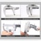 Black Adjustable Bathroom Wrench SpaceSaving MultiFunctional Tool for Home Plumbing