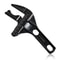 Black Adjustable Bathroom Wrench SpaceSaving MultiFunctional Tool for Home Plumbing