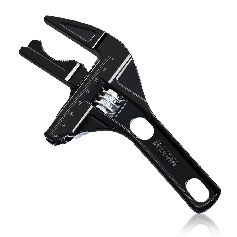 Black Adjustable Bathroom Wrench SpaceSaving MultiFunctional Tool for Home  Plumbing