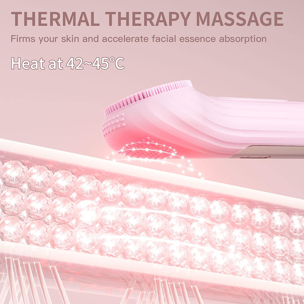 Rechargeable Sonic Face Cleaner Waterproof Vibrating Brush for Deep Pore Cleansing  Gentle Exfolia