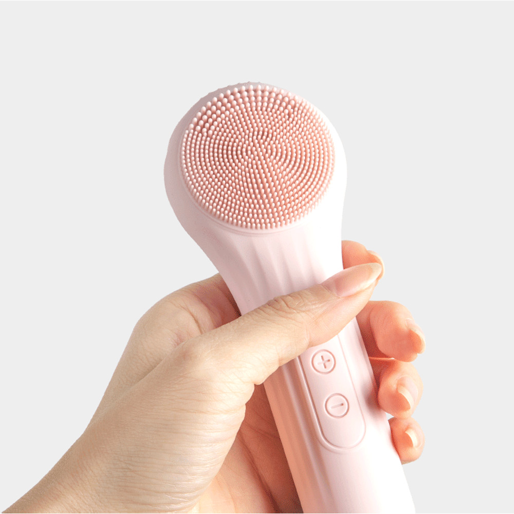 Rechargeable Sonic Face Cleaner Waterproof Vibrating Brush for Deep Pore Cleansing  Gentle Exfolia