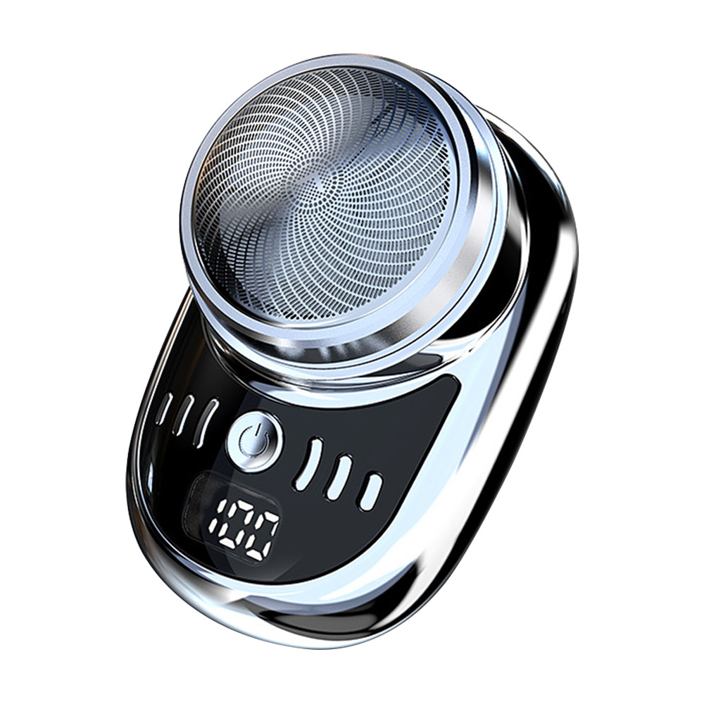 Pocket Travel Shaver Rechargeable Mini Beard Trimmer with Digital Display for Men  Women