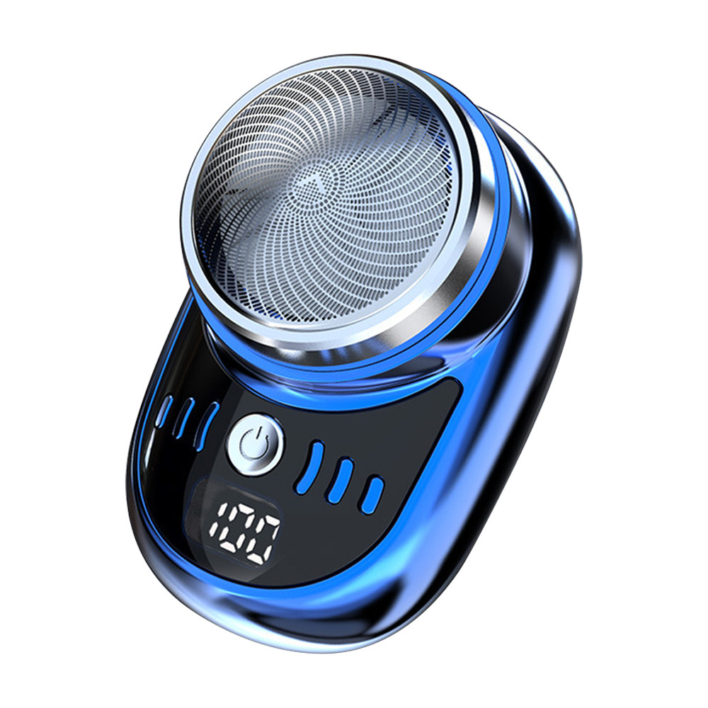 Pocket Travel Shaver Rechargeable Mini Beard Trimmer with Digital Display for Men  Women